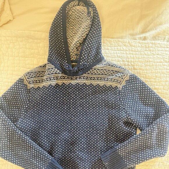 J Crew Wool Hoodie Nordic Sweater Size S - Picture 1 of 3